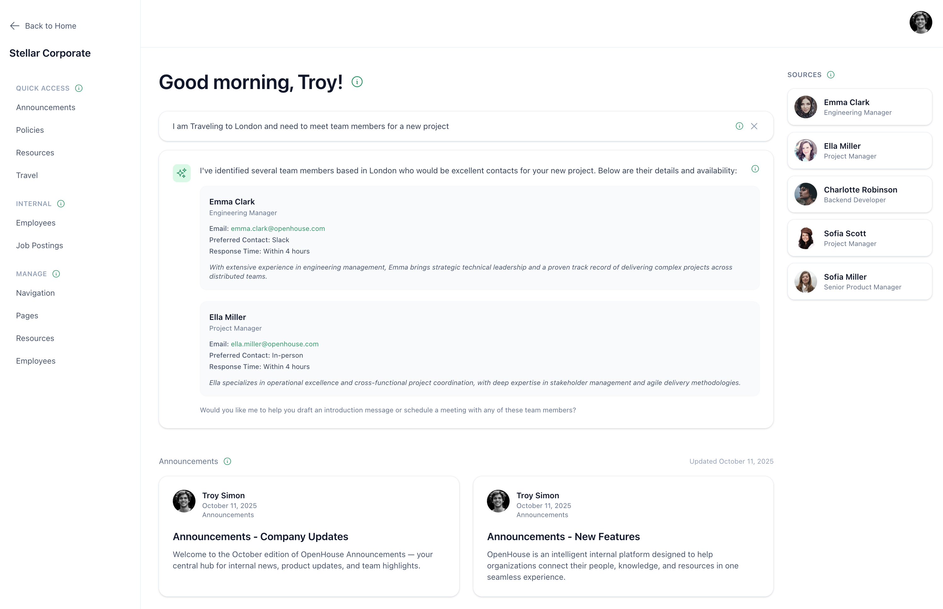 WorkPeople Workspace Demo Screenshot